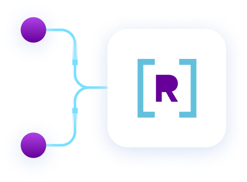 Data flowing to Rockset logo