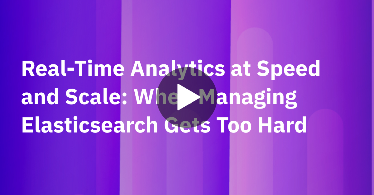 Elasticsearch Platform — Find real-time answers at scale